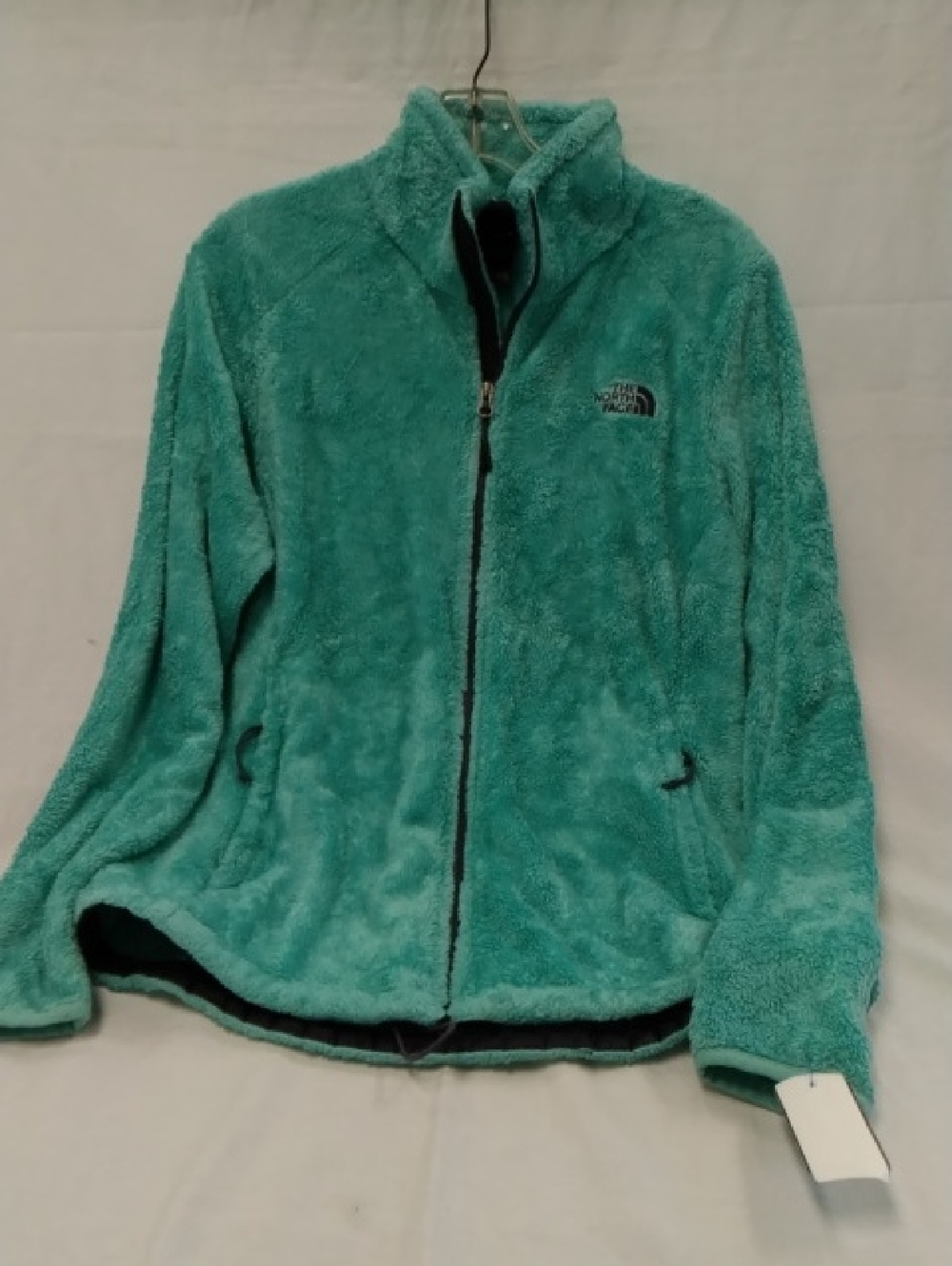The North Face Women's Teal Plush Full-Zip Teddy Jacket